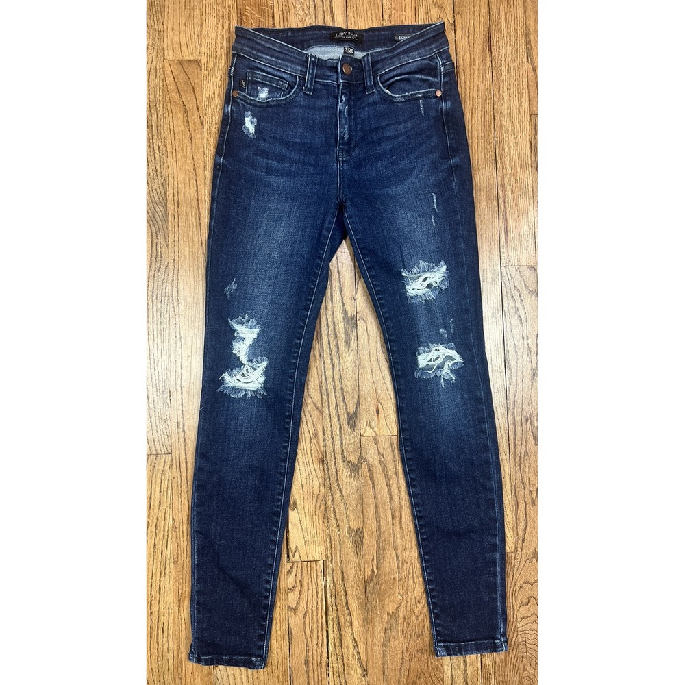 Judy Blue High Rise Sz 3|26 Medium Wash‎ Stretch Denim Women's Skinny Fit Jeans